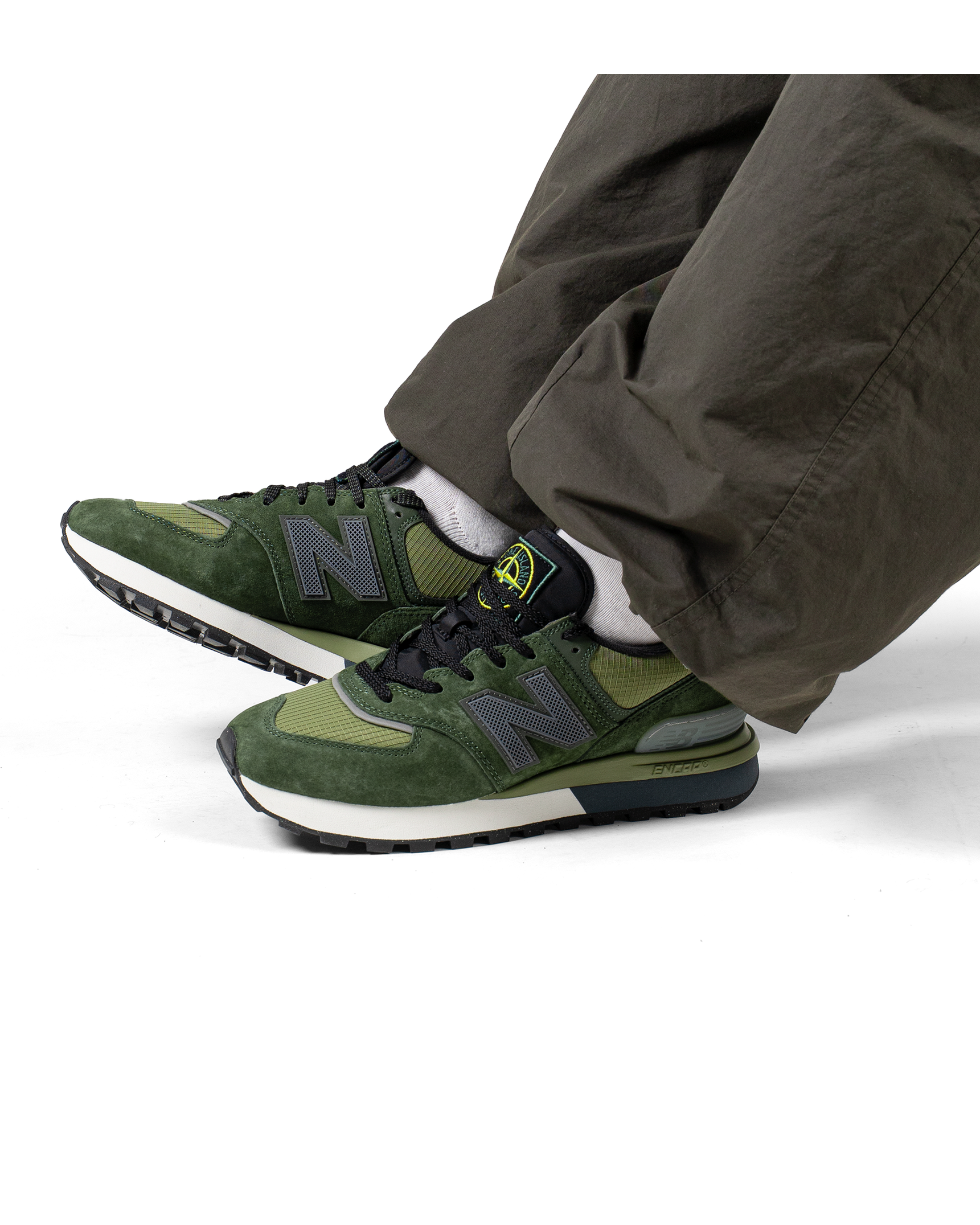 New Balance 574 Legacy Stone Island Dark Green