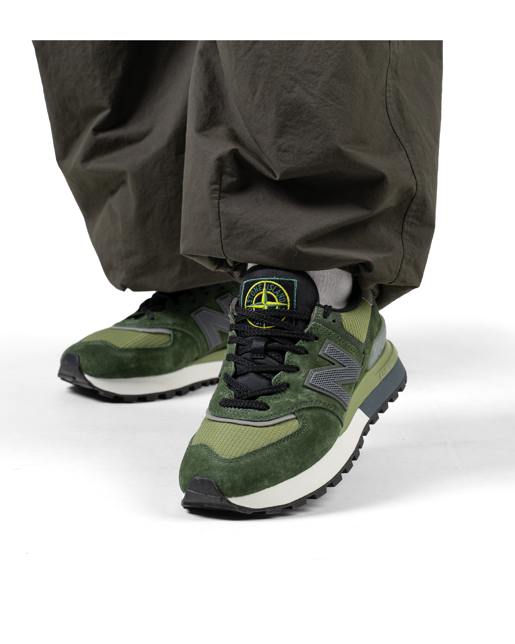 New Balance 574 Legacy Stone Island Dark Green