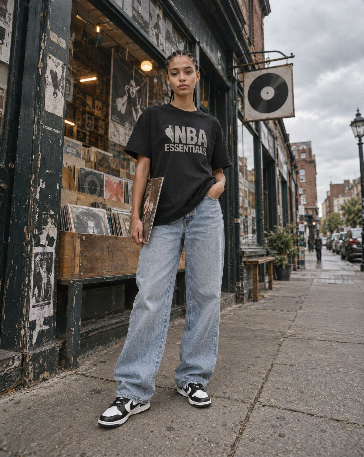 Fear of God Essentials NBA Tee (SS25) Black, Nike Dunk Low Next Nature Panda (Women's)