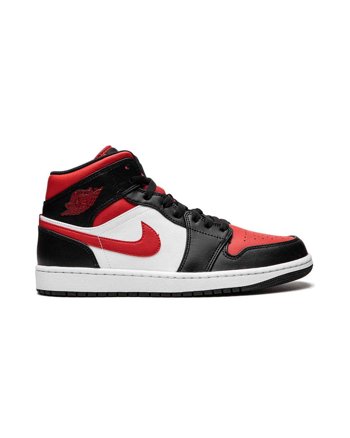 Jordan 1 Mid White Black Red (2022)