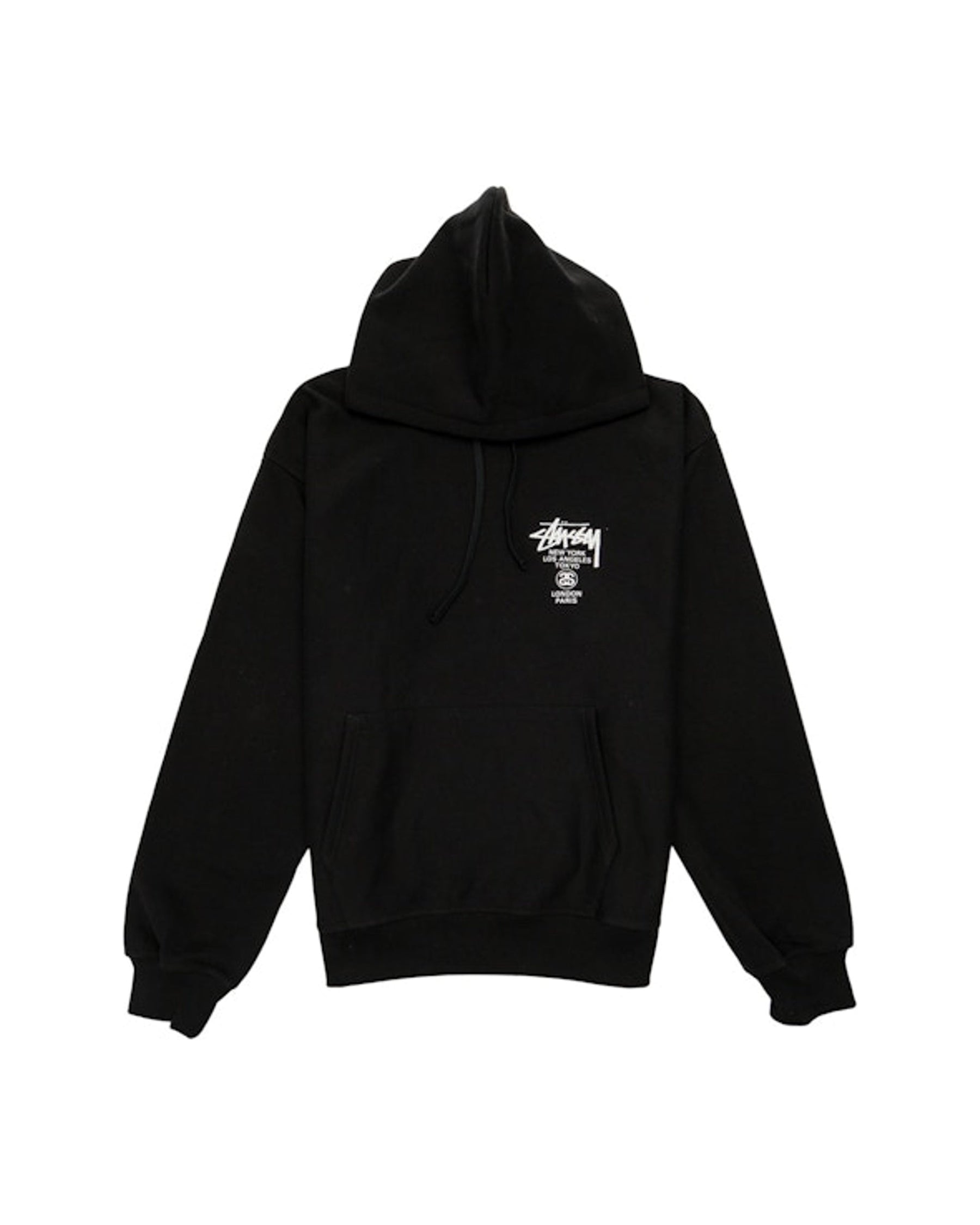 Stussy World Tour Hoodie Black