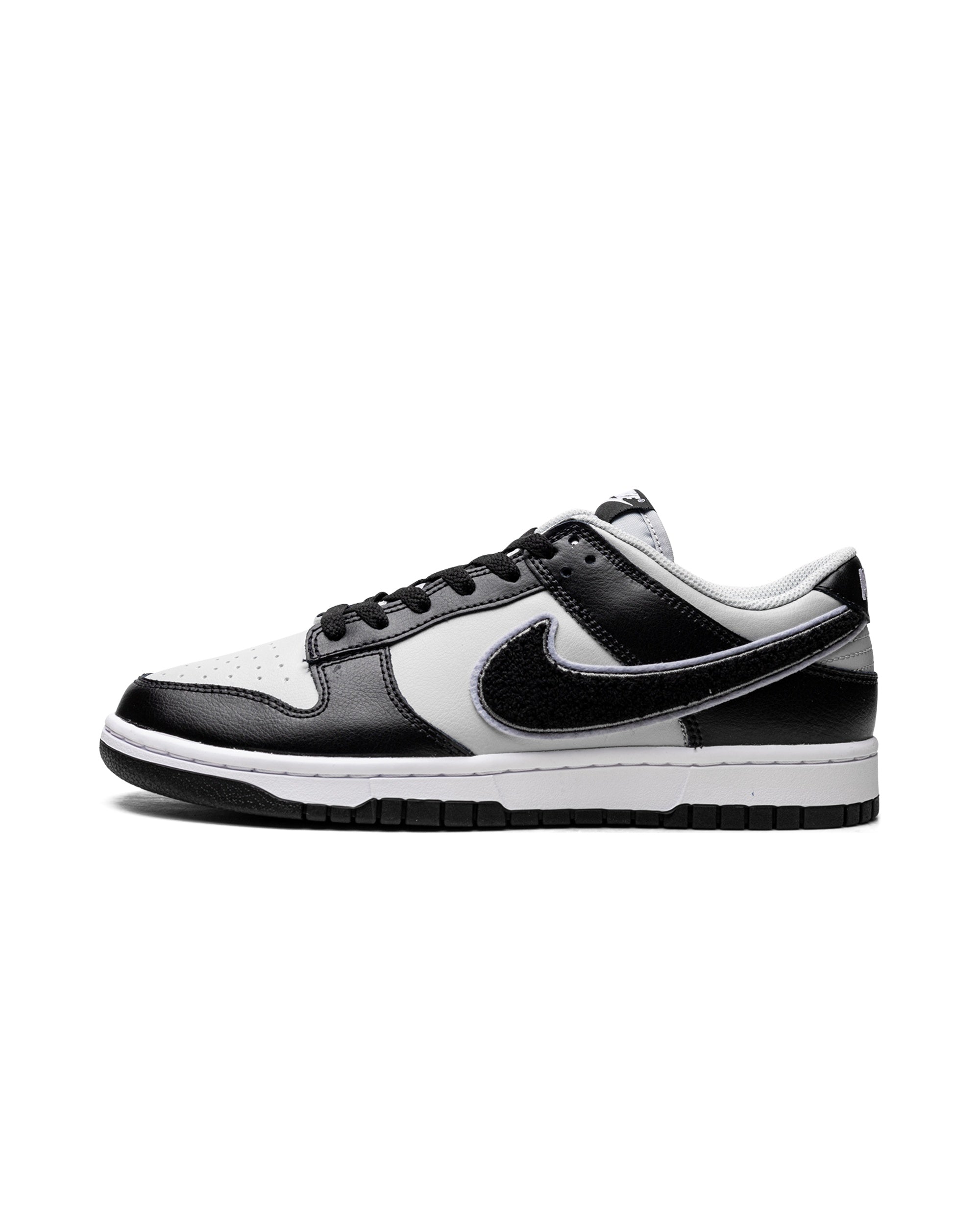 Nike Dunk Low Chenille Swoosh Black Grey