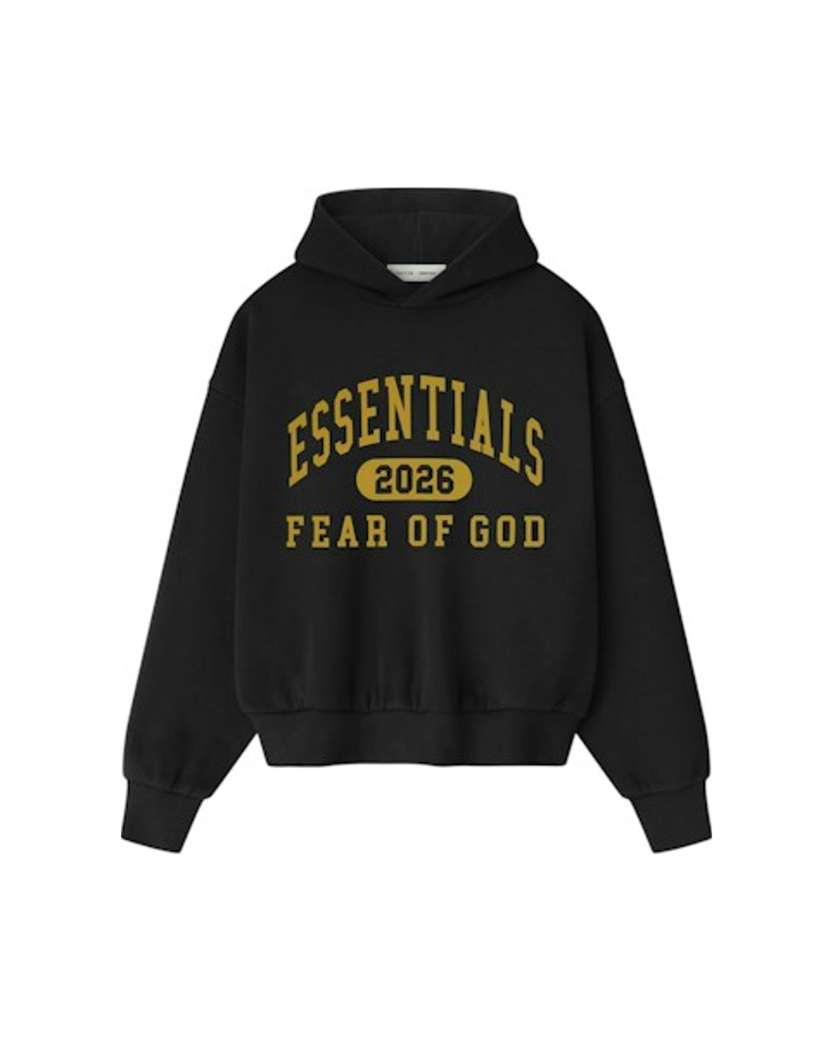 Fear of God Essentials Classic Fleece Hoodie Vintage Black