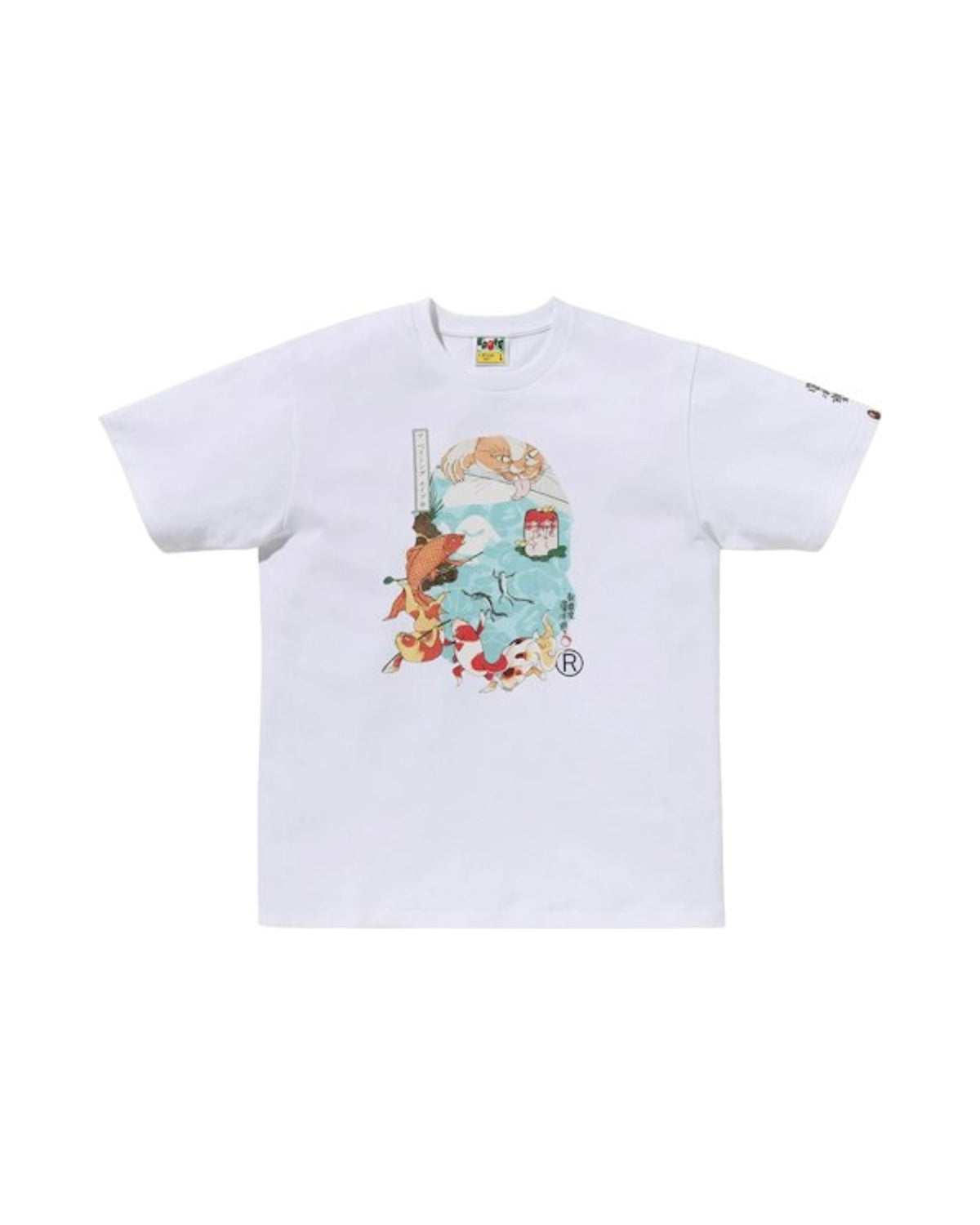 BAPE x Ukiyo-E Ape Head 4 Tee White