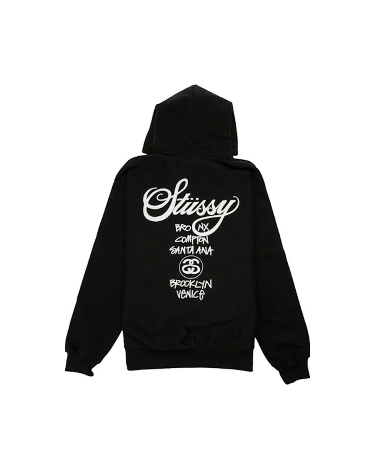 Stussy World Tour Hoodie Black