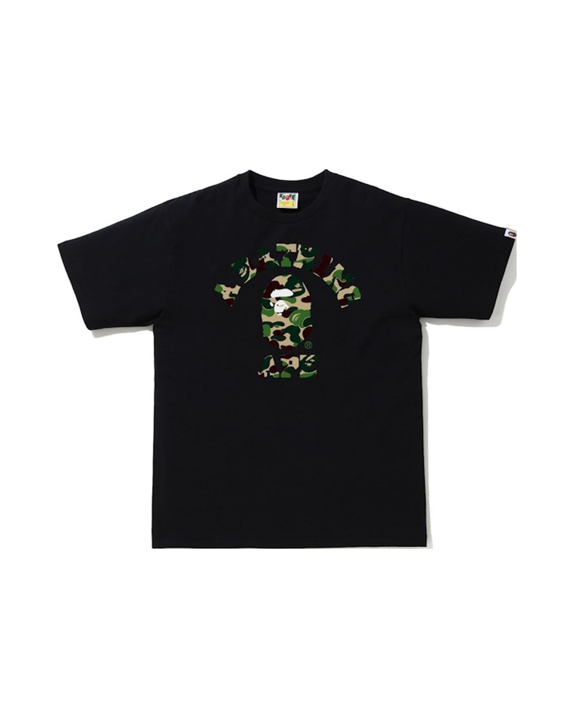 BAPE ABC Camo College Tee (SS21) Black/Green