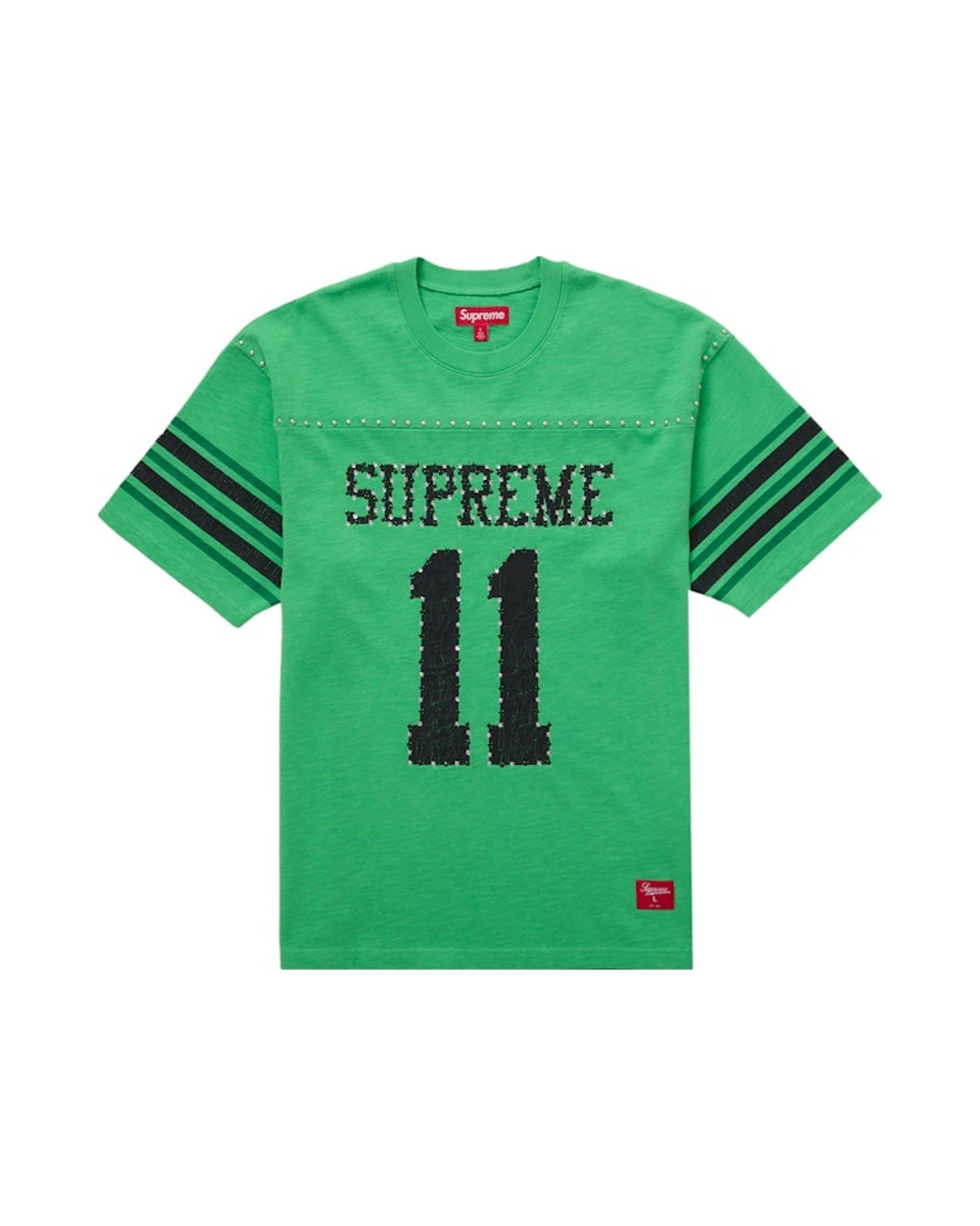Supreme Studded S/S Football Top Green