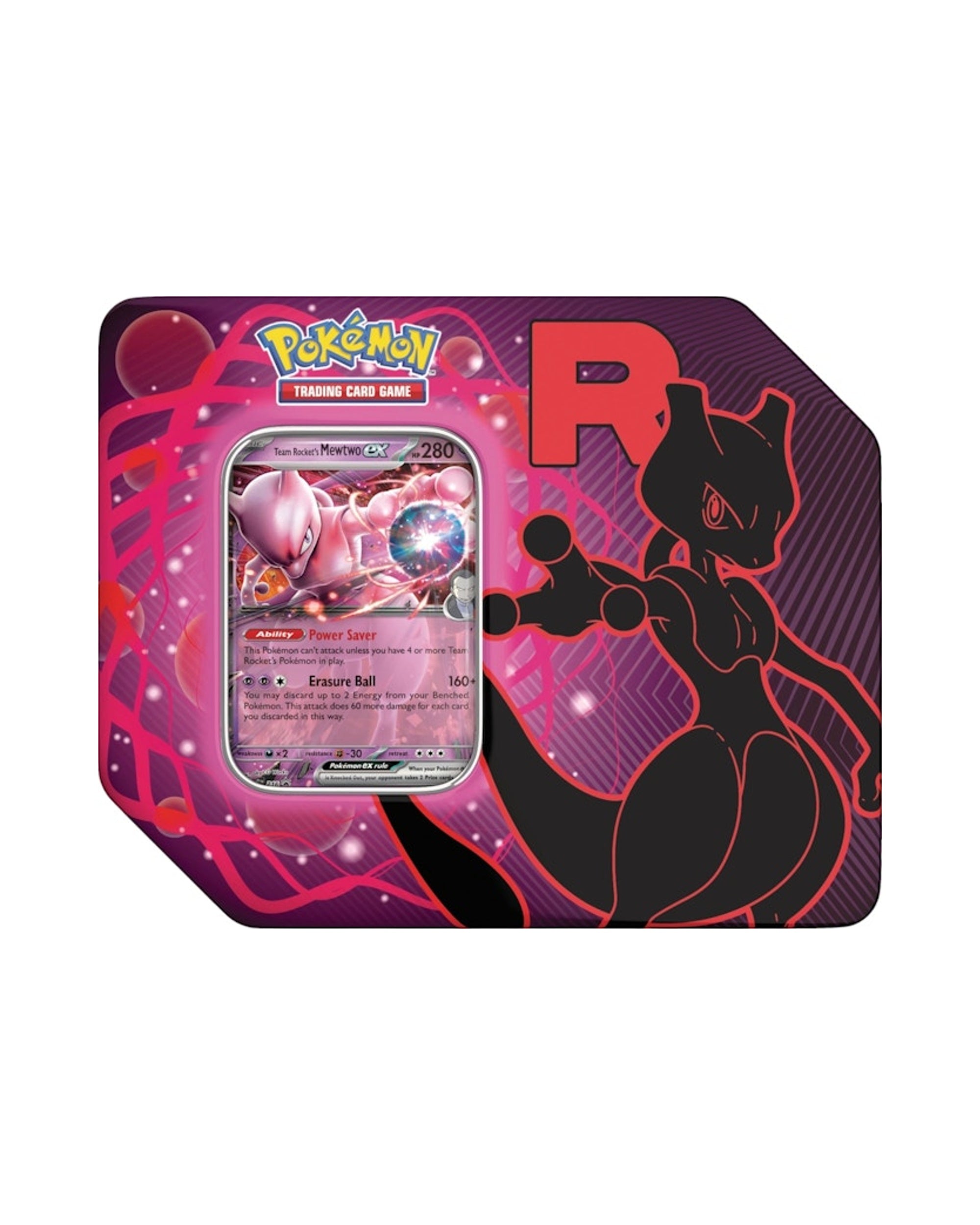 2025 Pokémon Team Rocket Mewtwo Ex Tin Case (US)