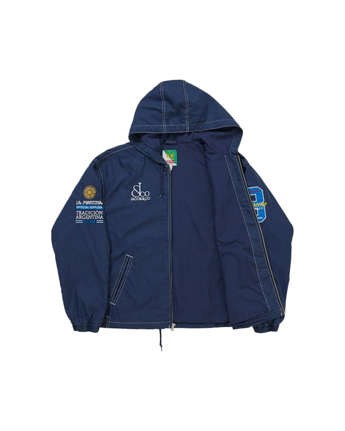 Supreme La Martina Lightweight Hooded Jacket Blue