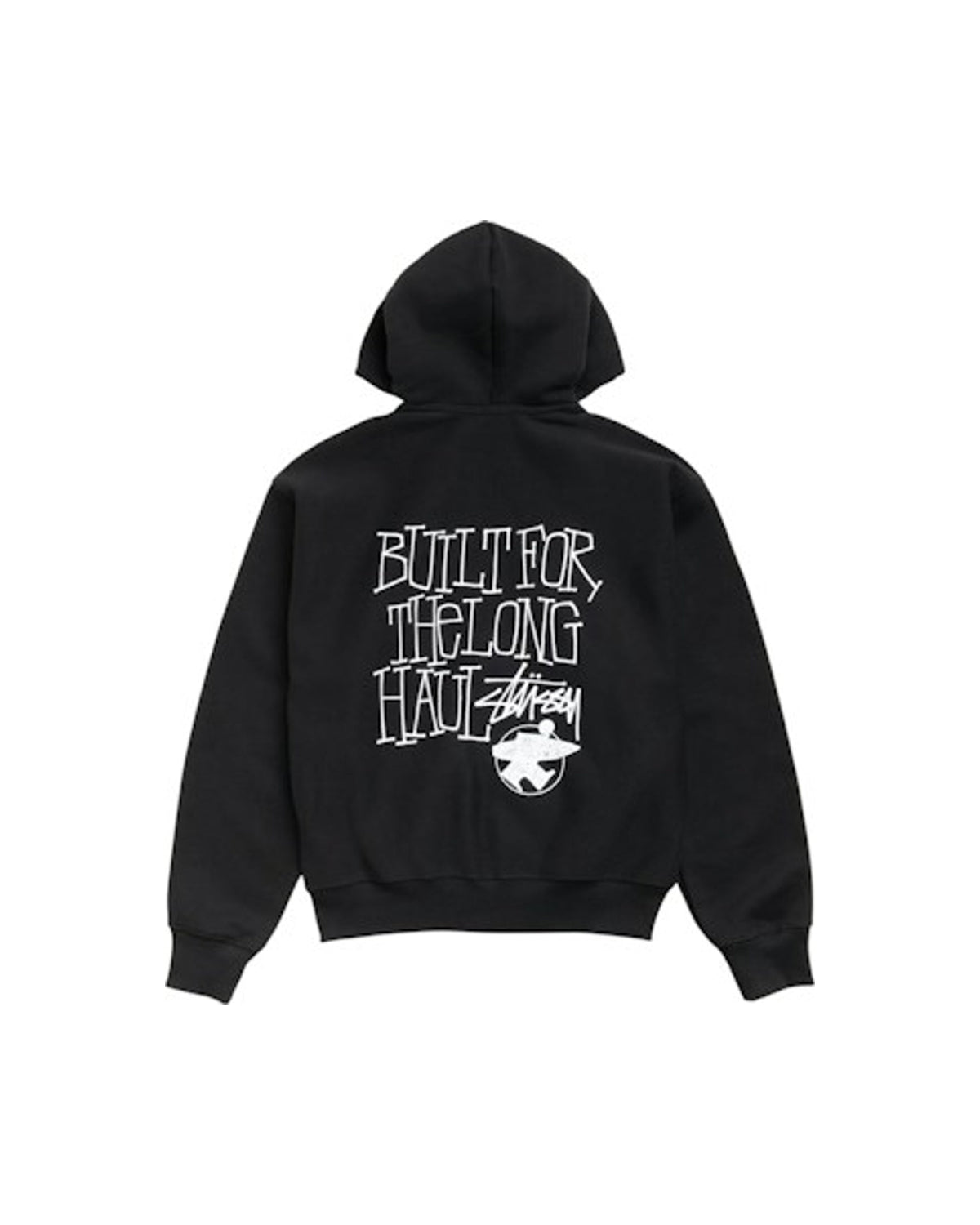 Stussy Long Haul Zip Hoodie Black