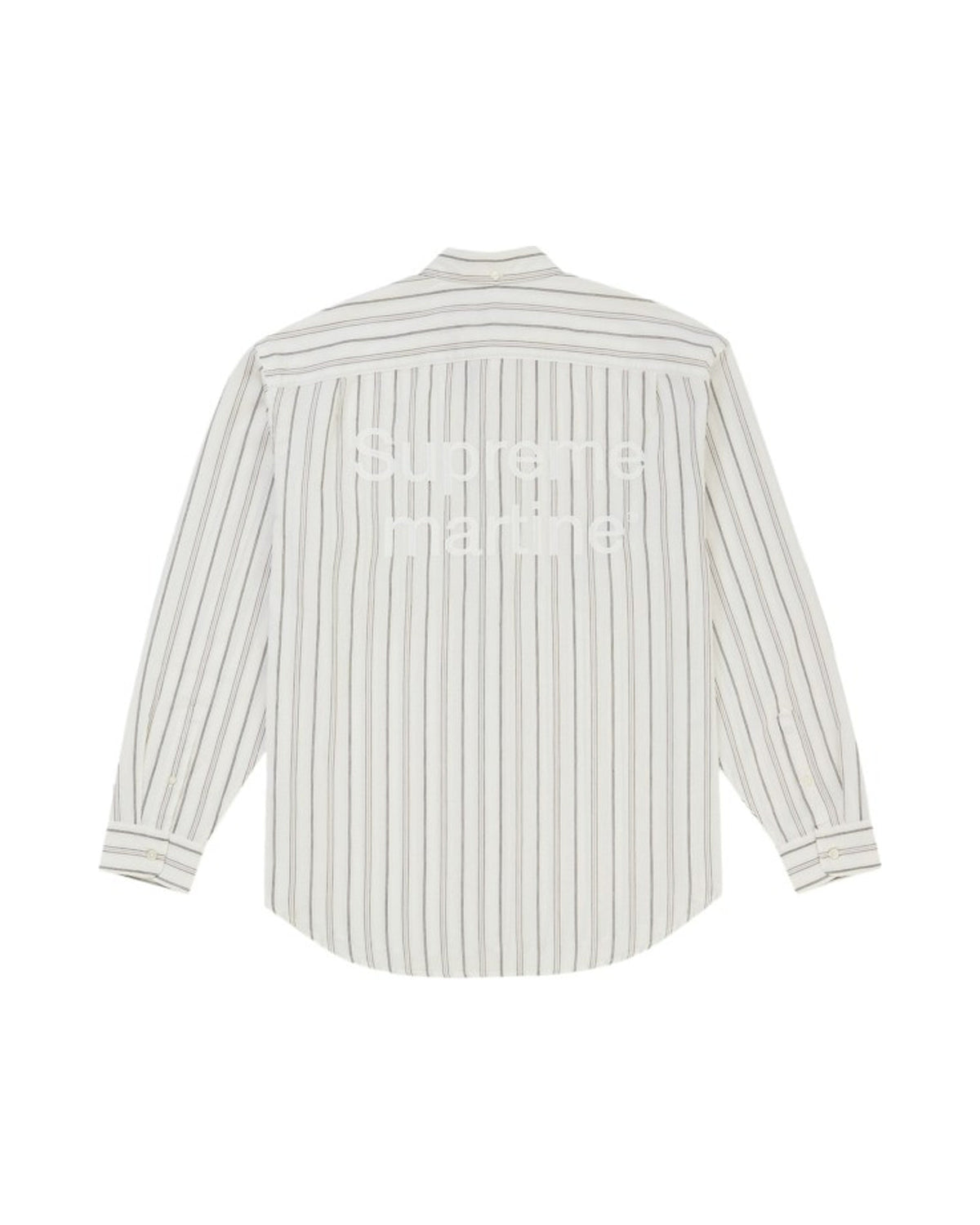 Supreme Martine Rose Metallic Stripe Shirt White