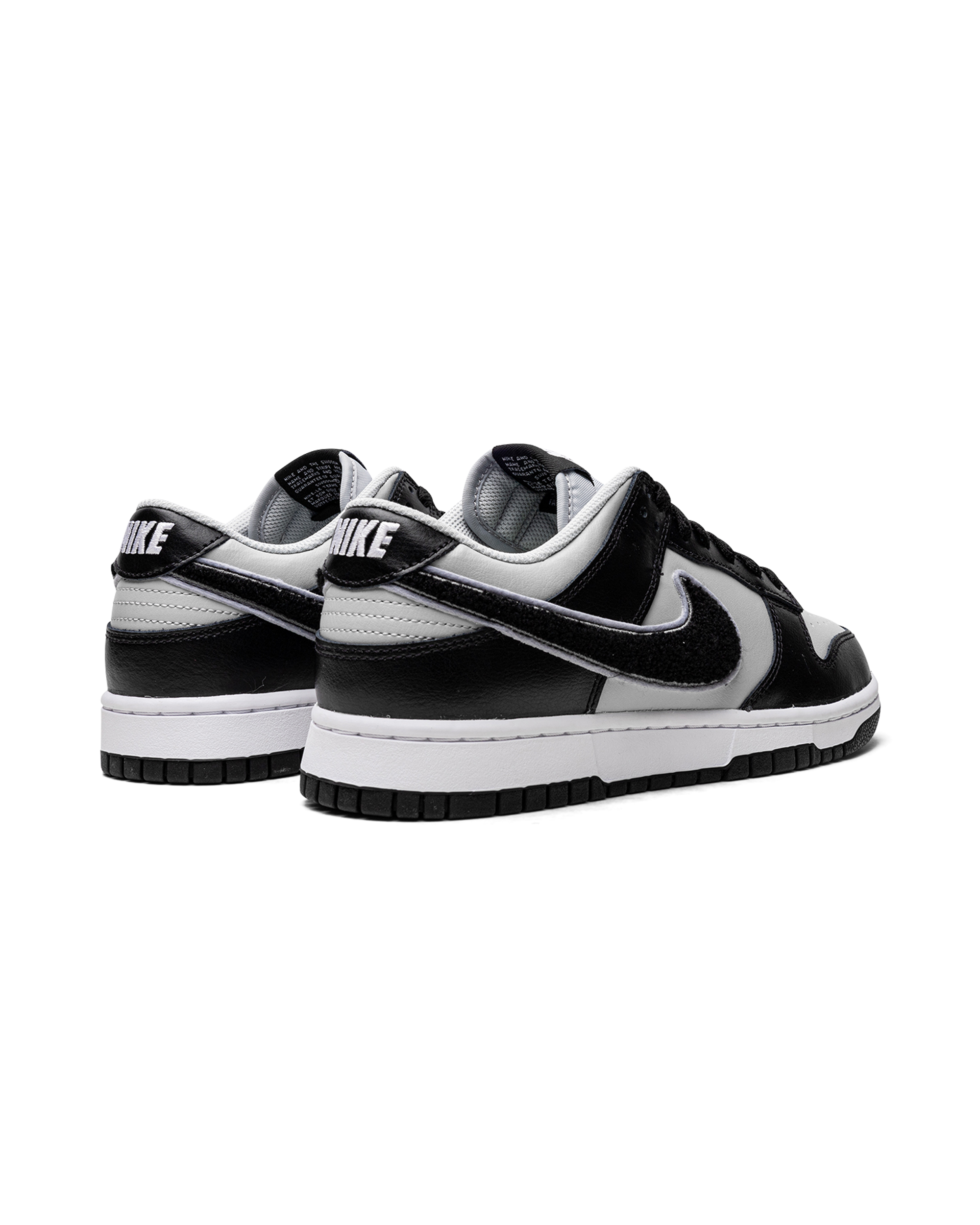 Nike Dunk Low Chenille Swoosh Black Grey