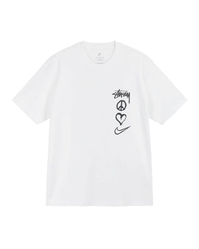 Nike X Stüssy Peace, Love, Swoosh T-shirt "White" - street-bill.dk