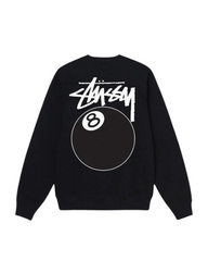 Stussy 8 Ball Crewneck Black