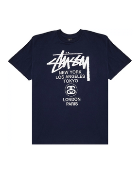 stüssy navy t-shirt