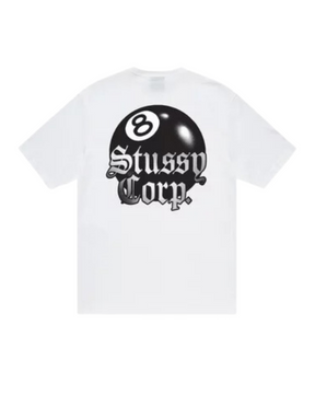 Stüssy 8 Ball Corp. T-shirt "White"
