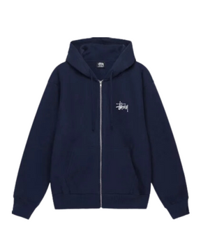 Stüssy Basic Zip Hoodie "Navy"