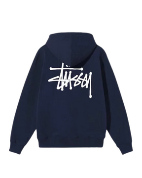 Stüssy Basic Zip Hoodie "Navy"