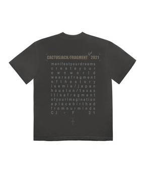 Travis Scott Cactus Jack For Fragment Create T-shirt "Washed Black"