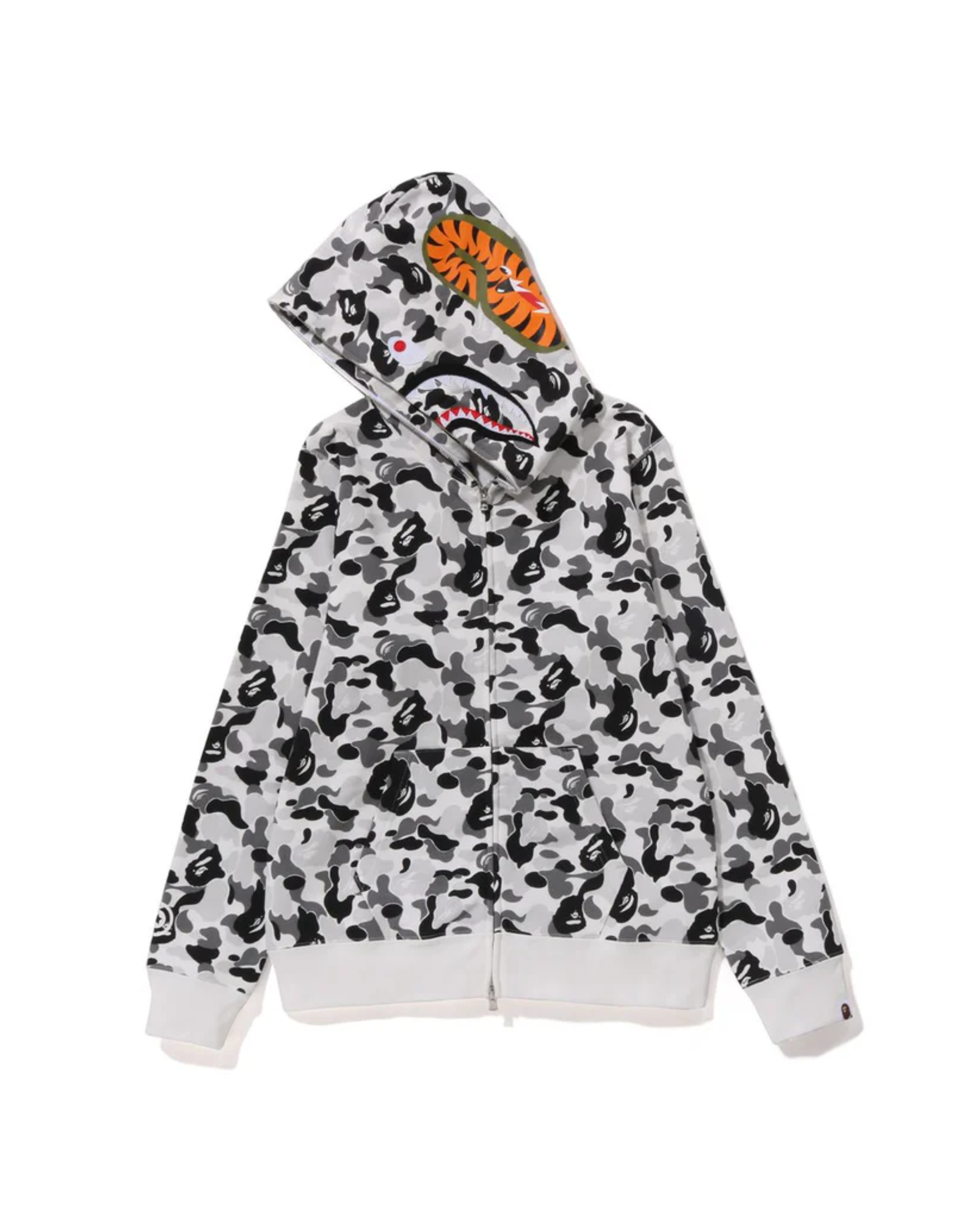 BAPE ABC Camo Shark Full Zip Hoodie Grey