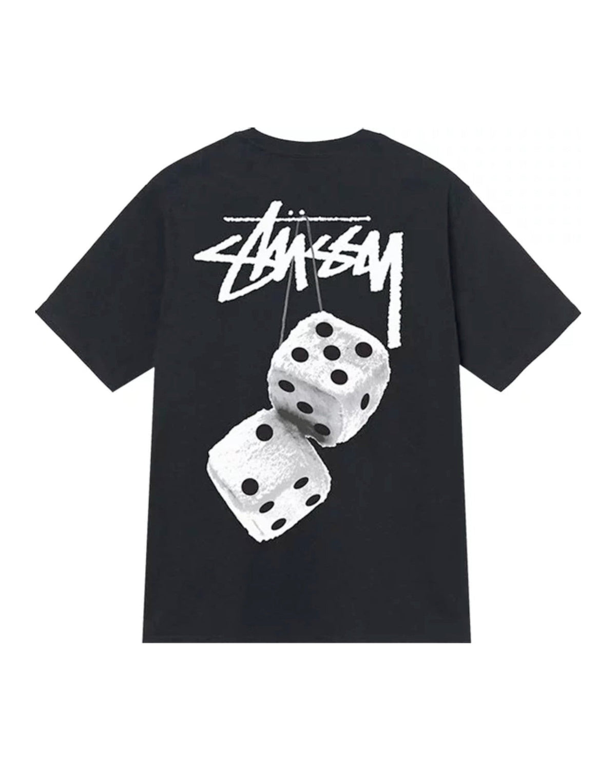 Stüssy Fuzzy Dice Tee "Black" - street-bill.dk
