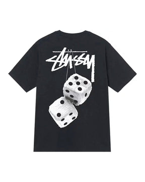 Stüssy Fuzzy Dice Tee "Black" - street-bill.dk