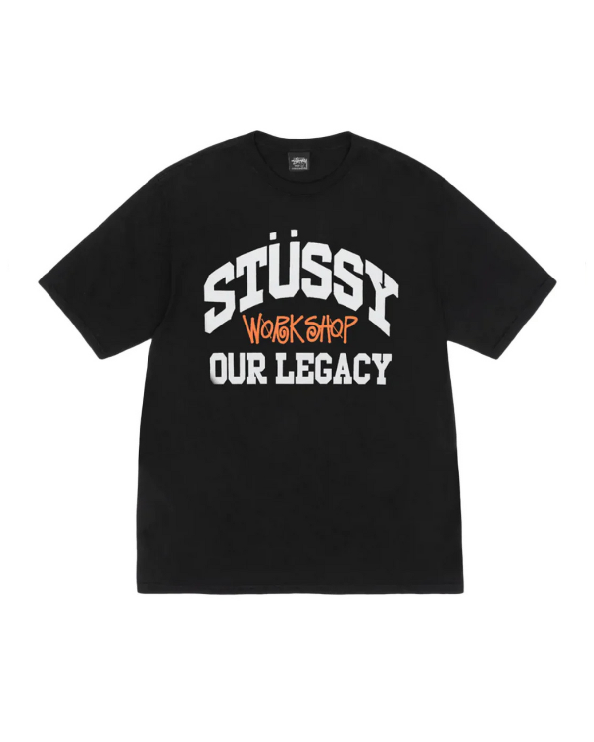 Stussy x Our Legacy Work Shop Collegiate Pigment Dyed Tee Black