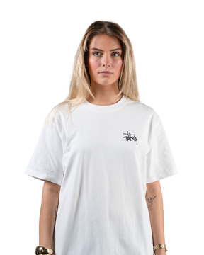 Stüssy Basic T-shirt "White" - street-bill.dk