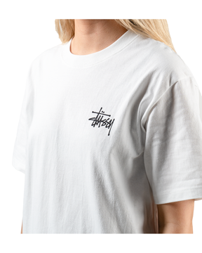 Stüssy Basic T-shirt "White" - street-bill.dk