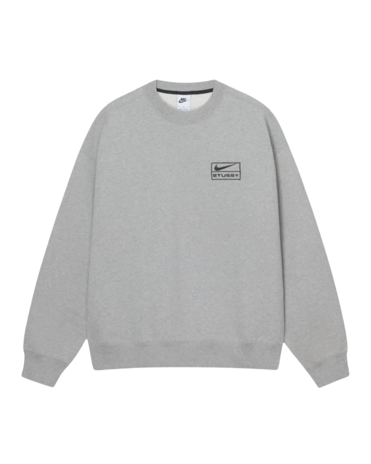 Nike X Stüssy Crew Fleece "Grey" - street-bill.dk
