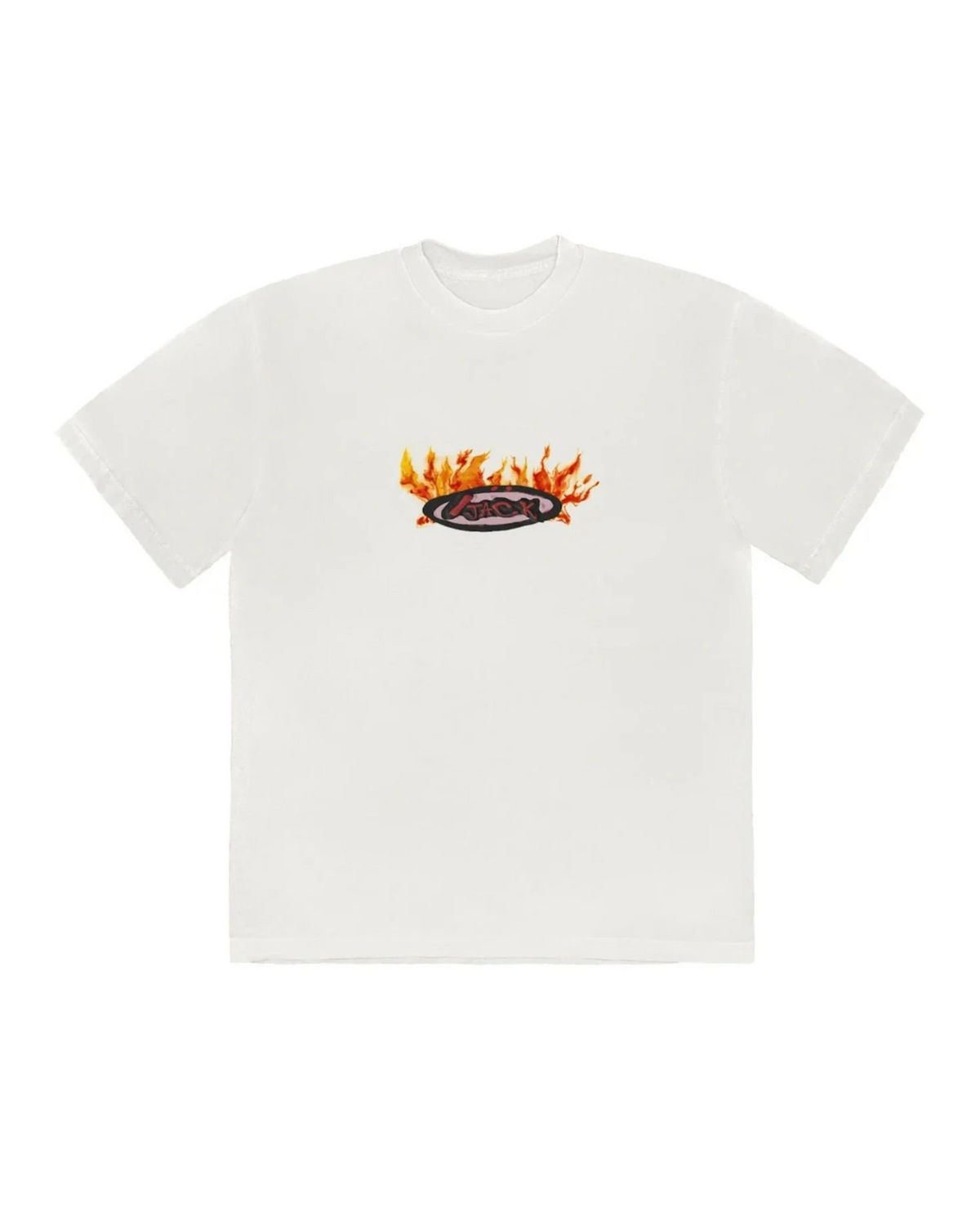 Travis Scott Cactus Jack Flame T-shirt "Cream"