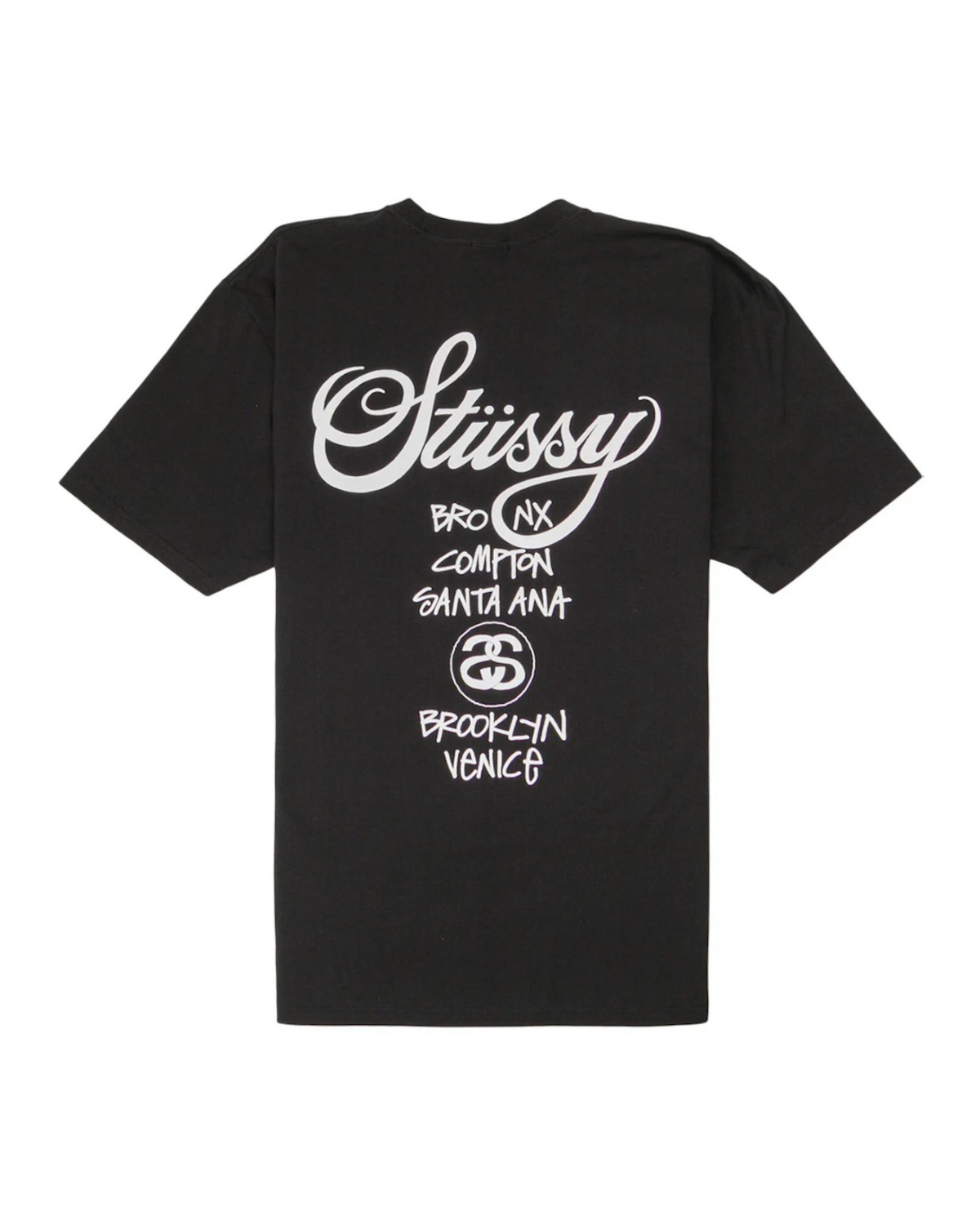 Stüssy World Tour T-shirt "Black" - street-bill.dk