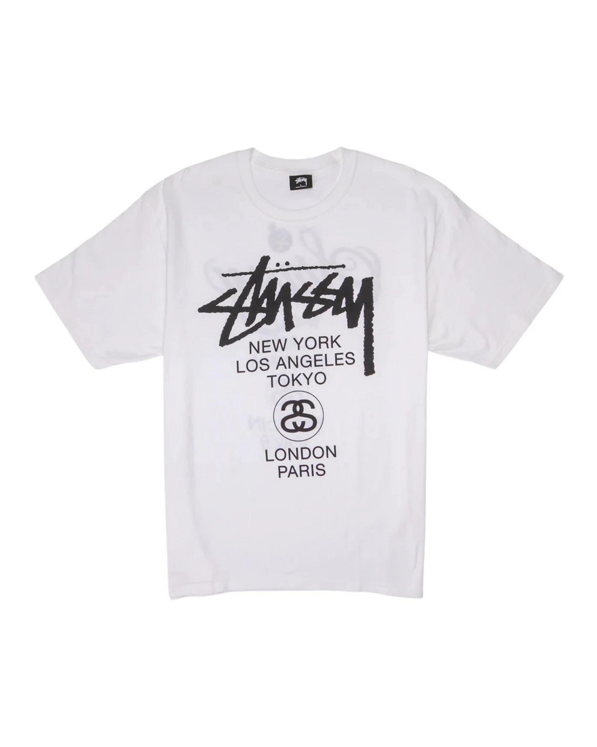 Stüssy World Tour T-shirt "White" - street-bill.dk