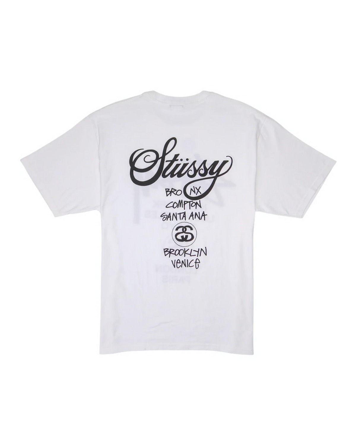 Stüssy World Tour T-shirt "White" - street-bill.dk
