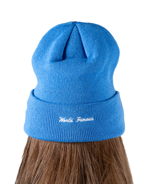 Supreme New Era Box Logo Beanie FW22 Blue