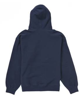 Supreme Box Logo hoodie navy  ryg