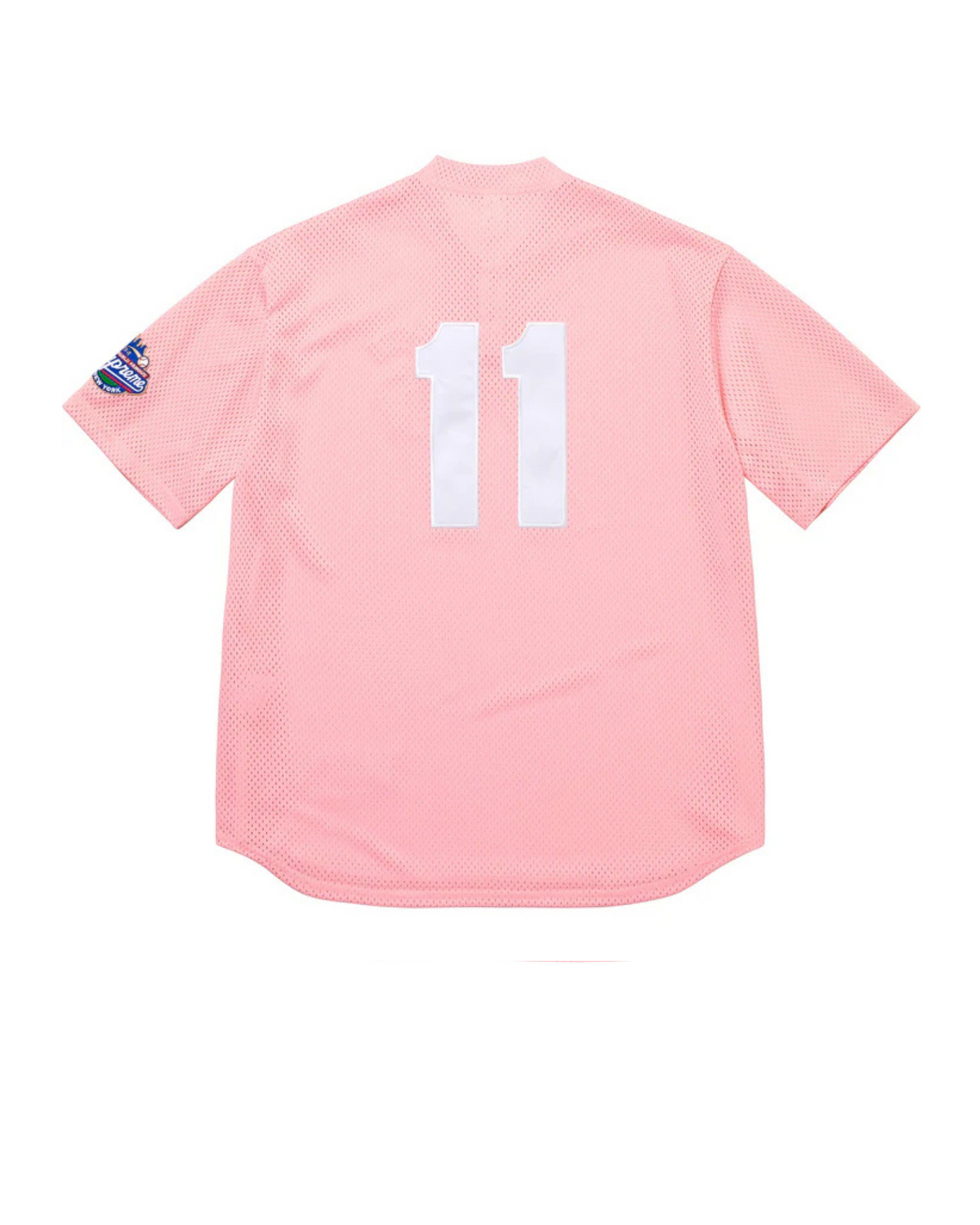 Supreme Baseball jersey pink back
