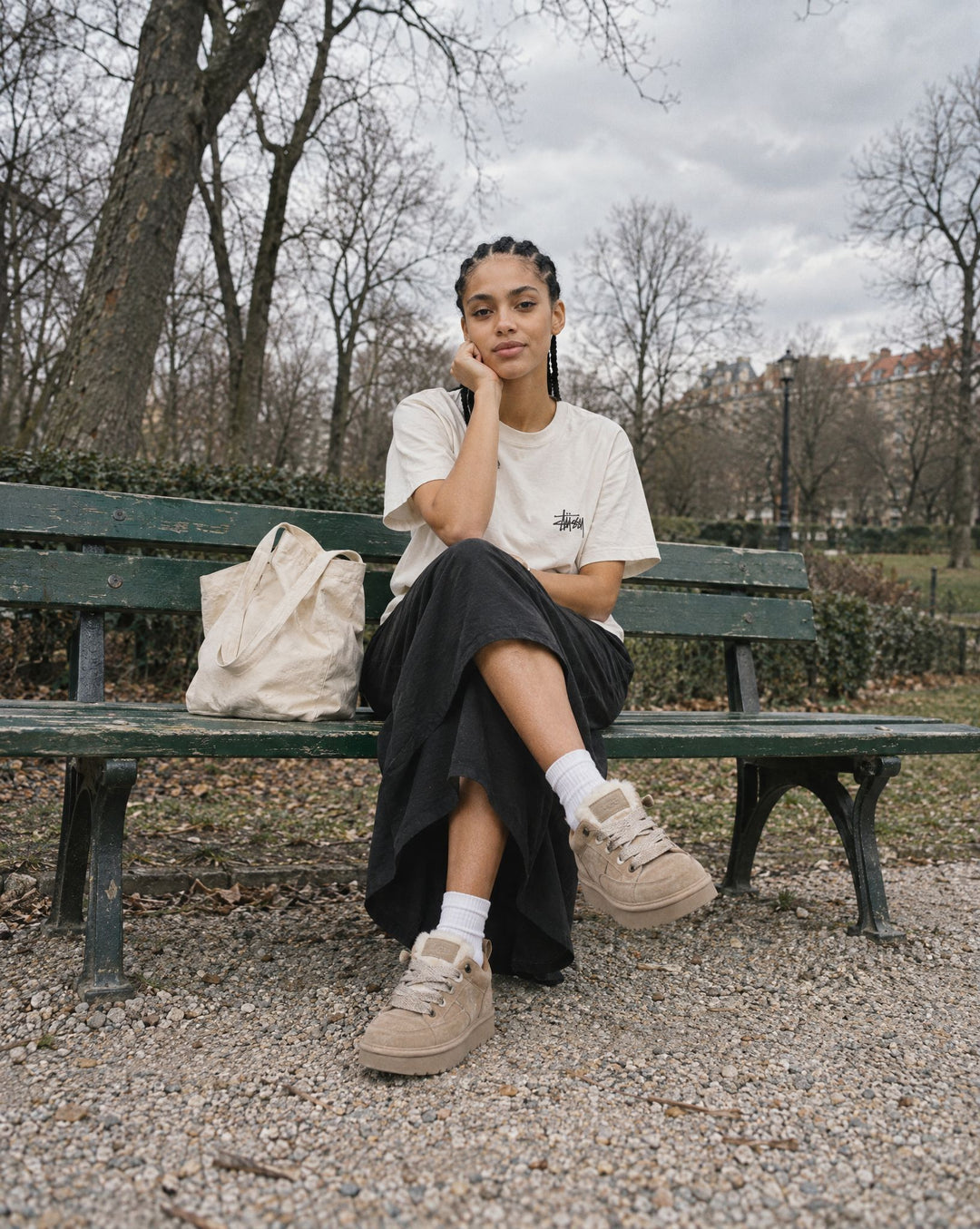Stussy Venus Pigment Dyed Tee Natural, UGG Lowmel Sand (Women's)