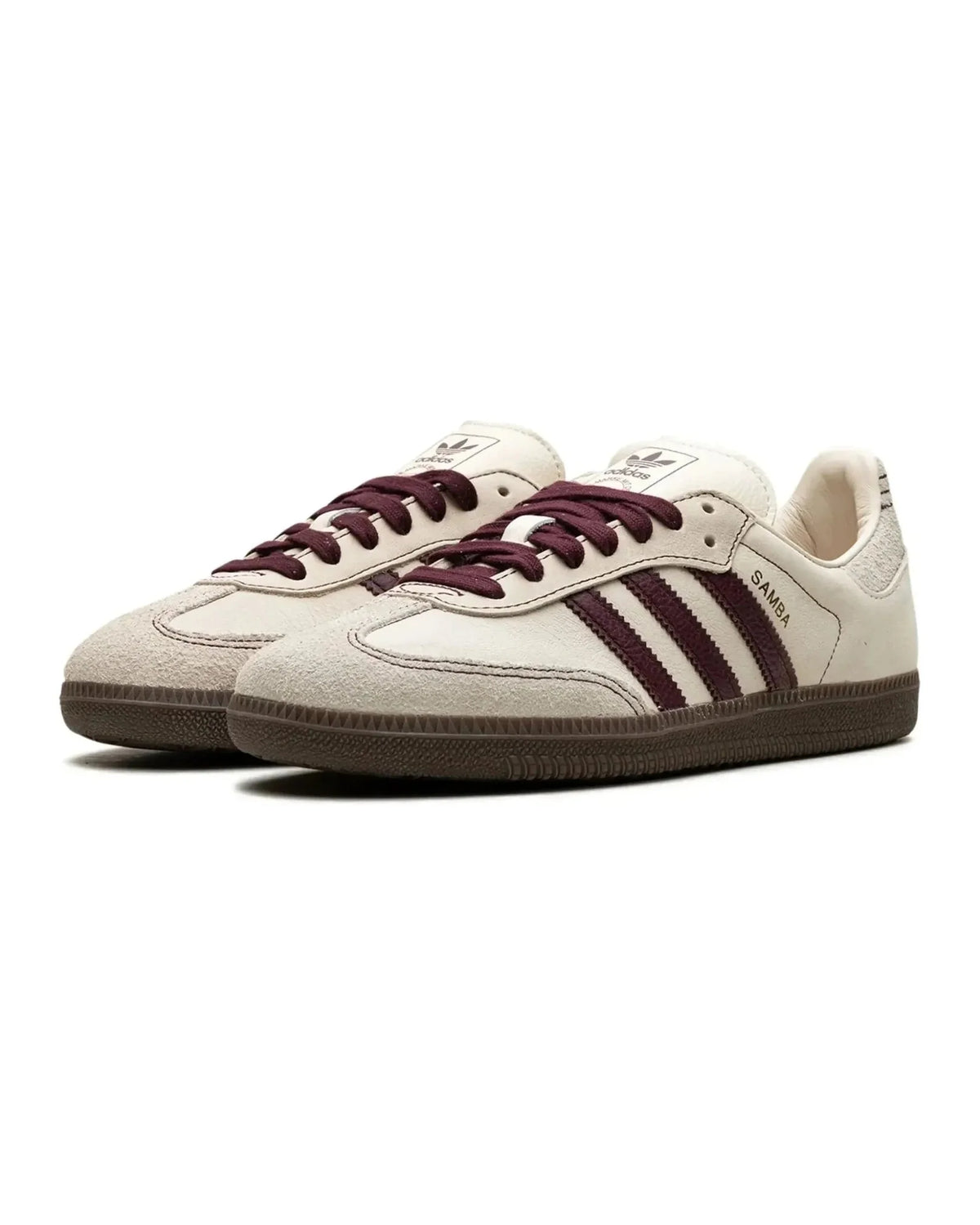 adidas Samba OG Wonder White Maroon (Women's)