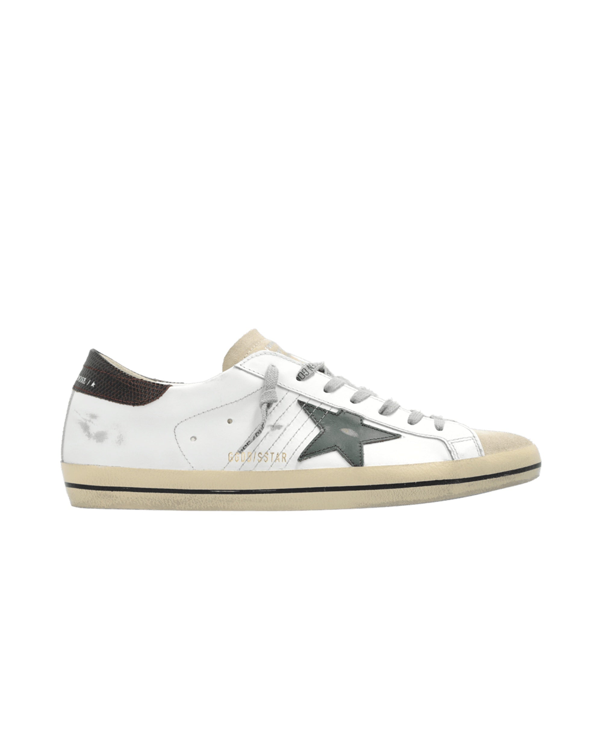 Golden Goose Super-Star White Seedpearl Green