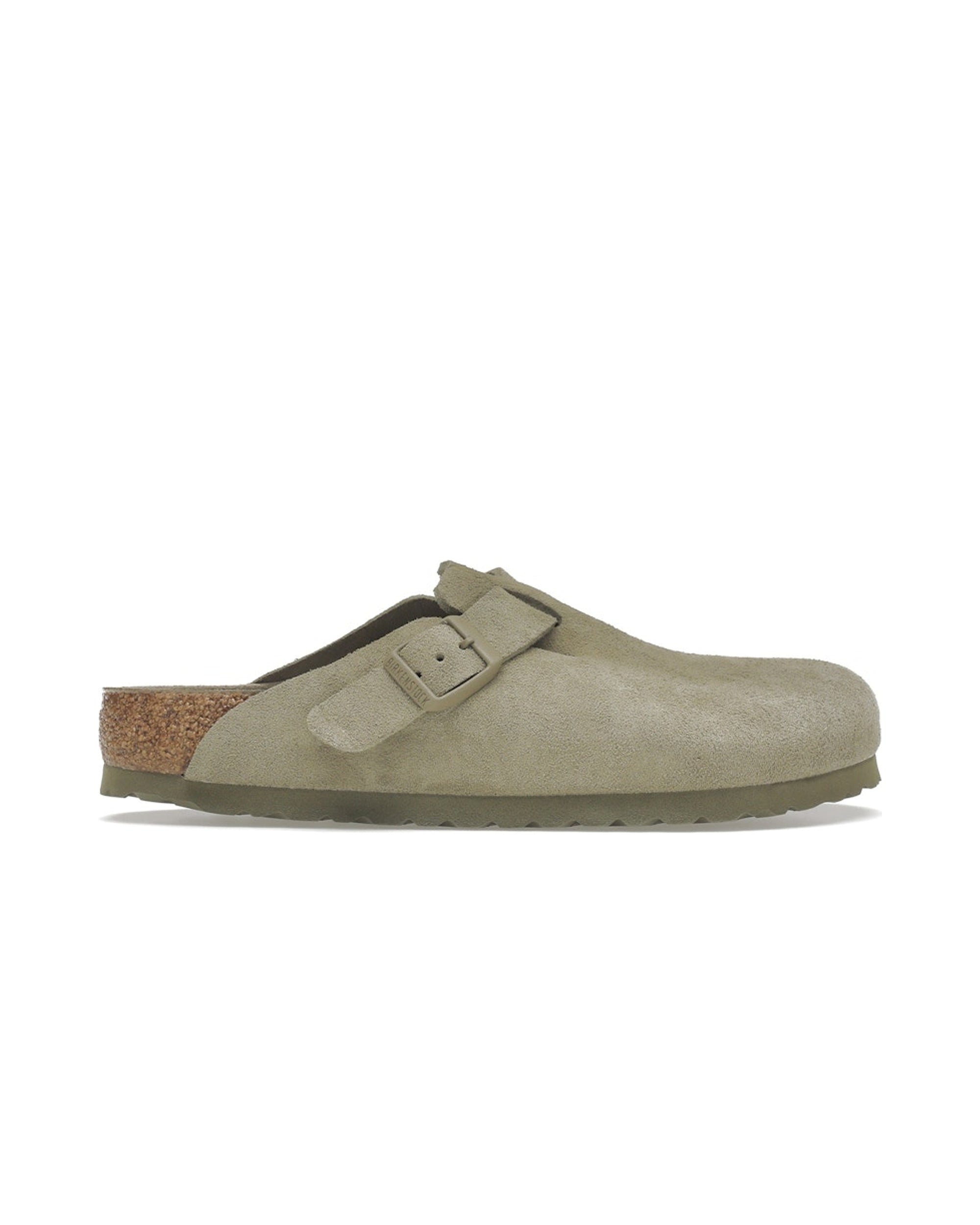 Birkenstock Boston Soft Footbed Suede Faded Khaki