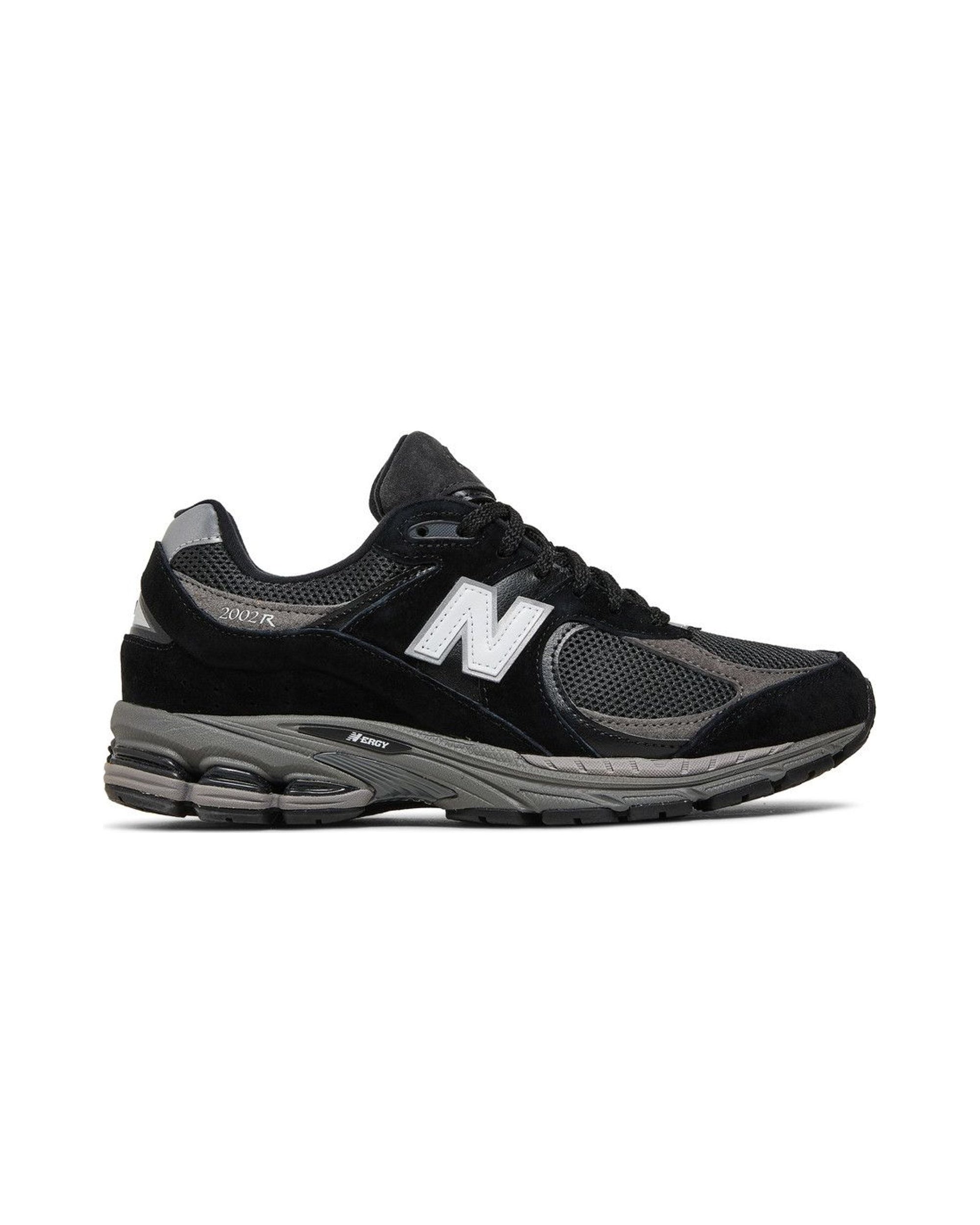 New Balance 2002R Black Dark Grey White
