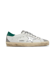 Golden Goose Super-Star White Silver Green