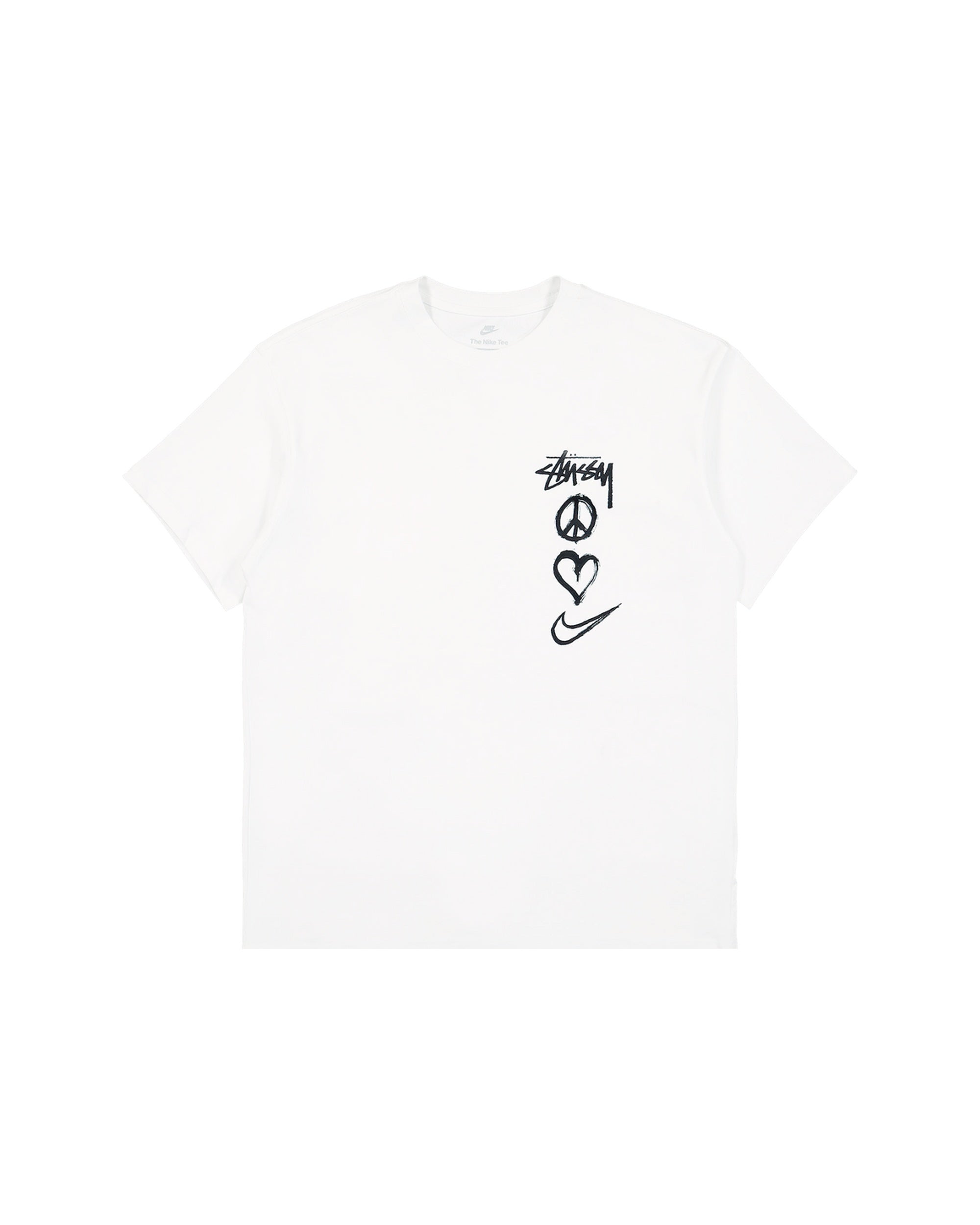 Nike x Stussy Peace, Love, Swoosh Tee White