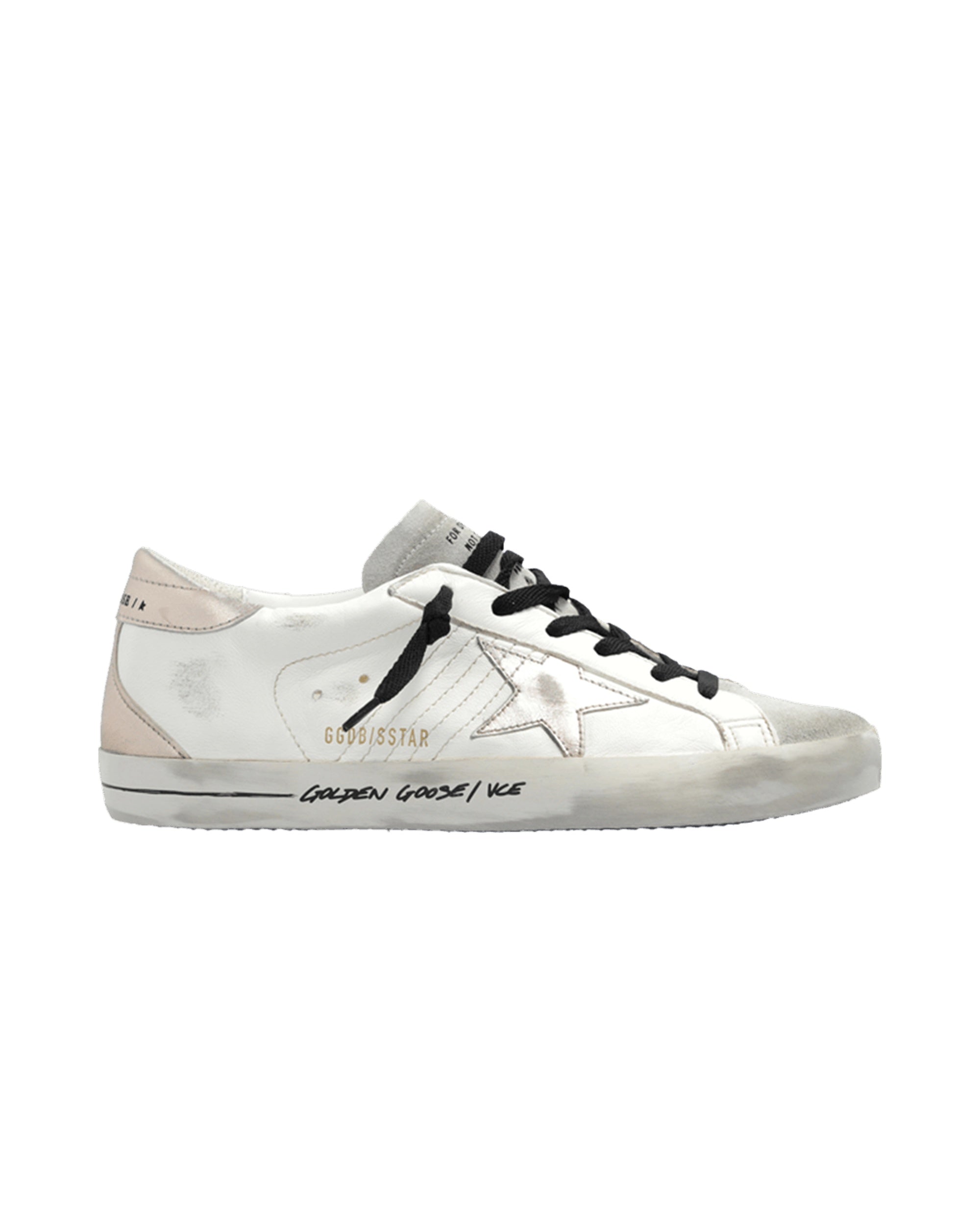 Golden Goose Super-Star White Silver Metallic