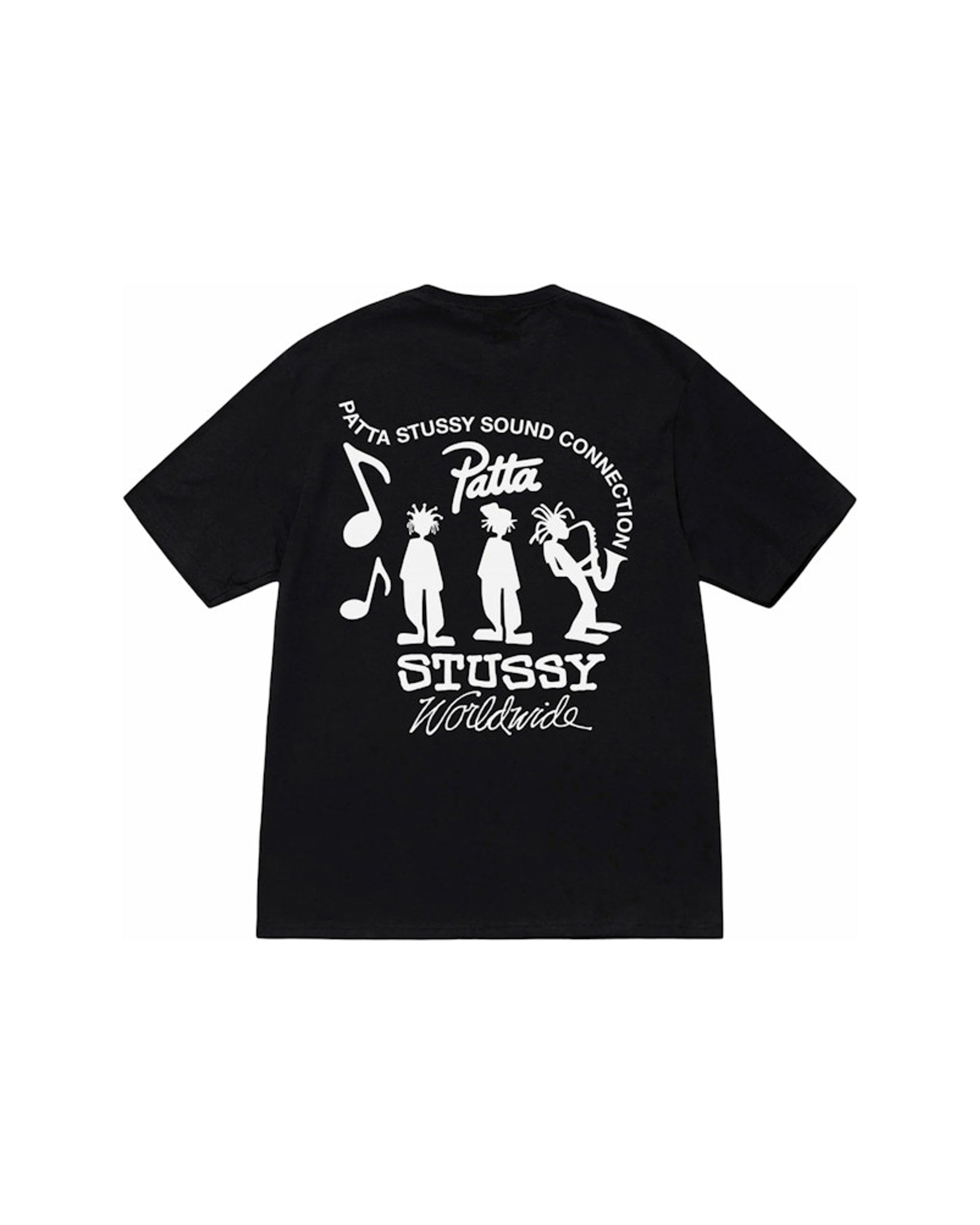 Stussy x Patta Sound Connection Tee Black