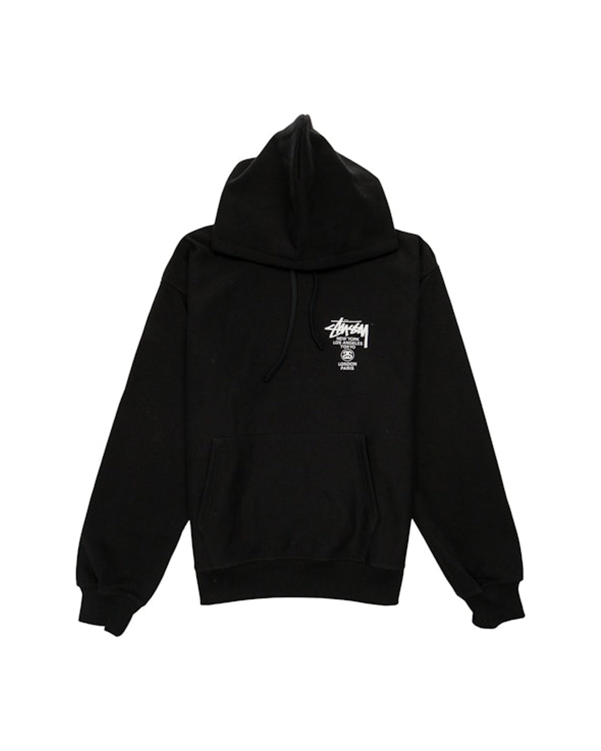 Stussy World Tour Hoodie Black