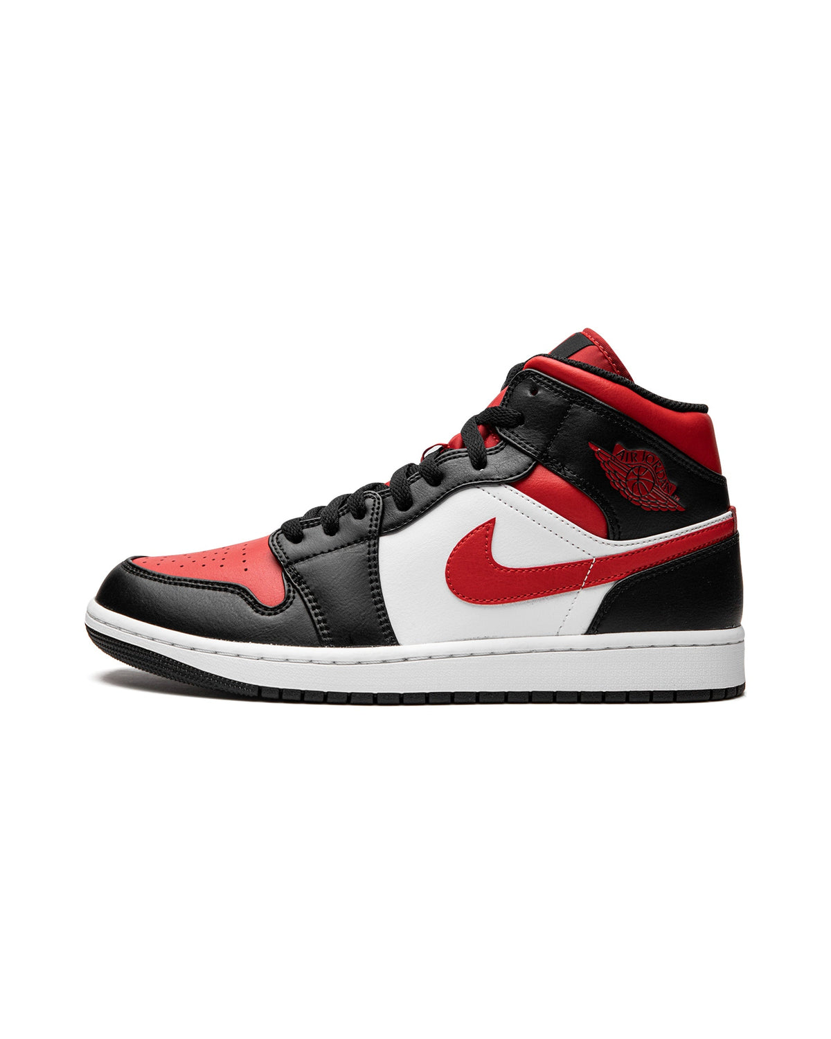 Jordan 1 Mid White Black Red (2022)
