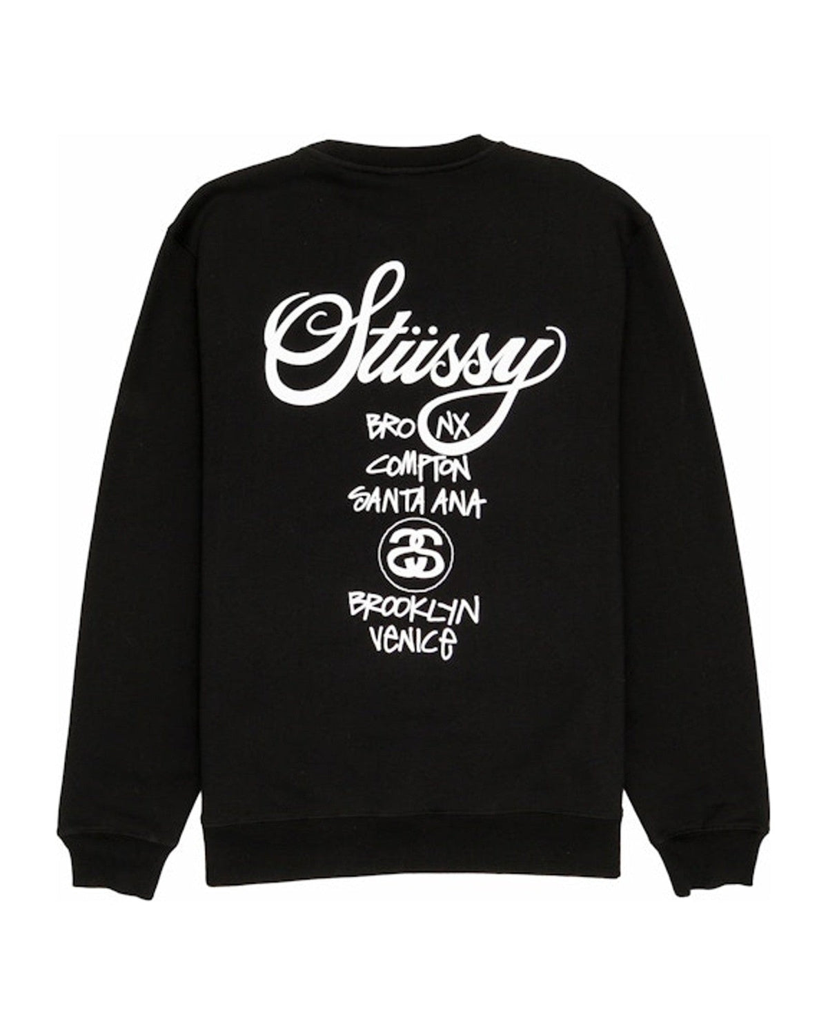 Stussy World Tour Crewneck Black