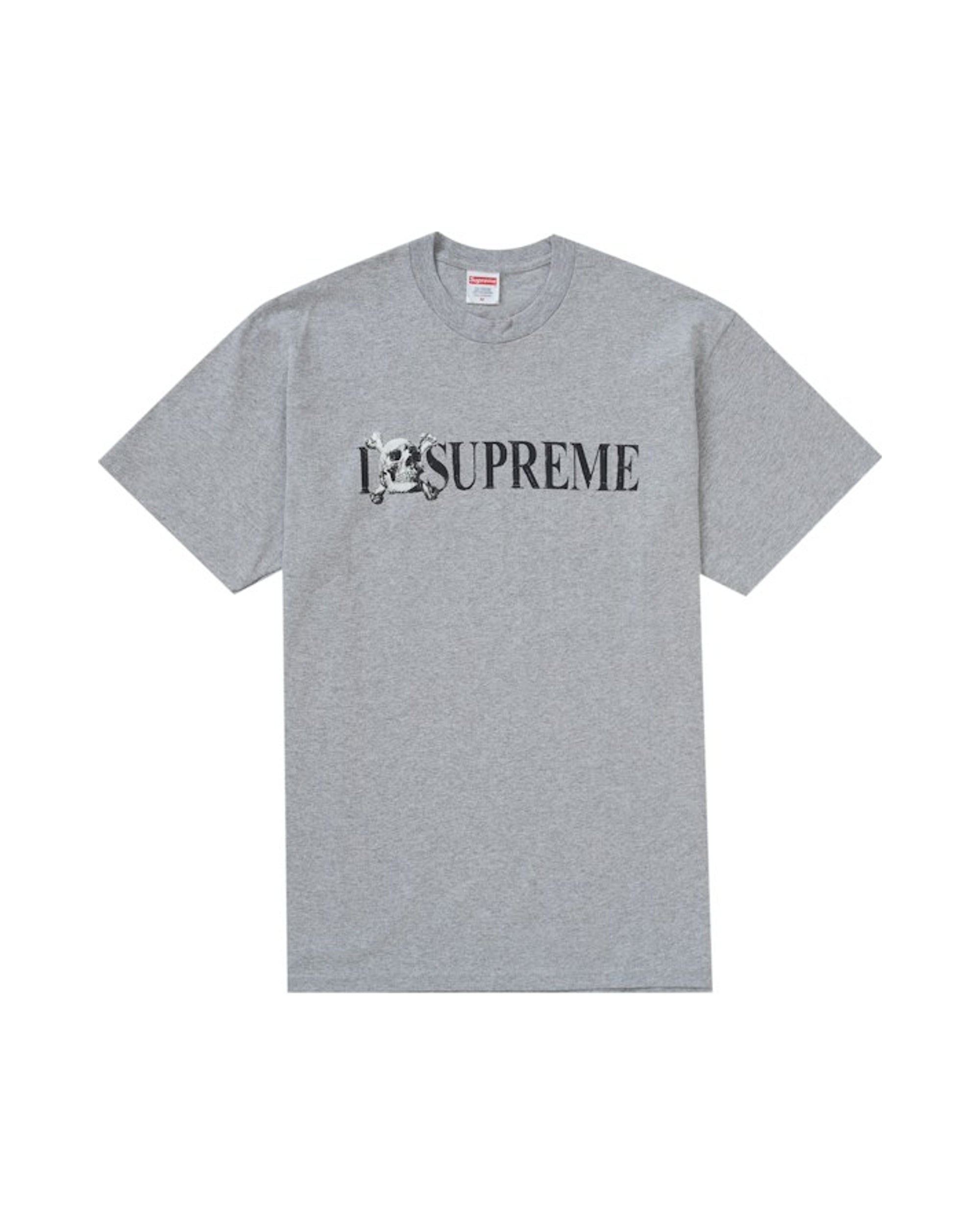 Supreme Skull Tee Heather Grey